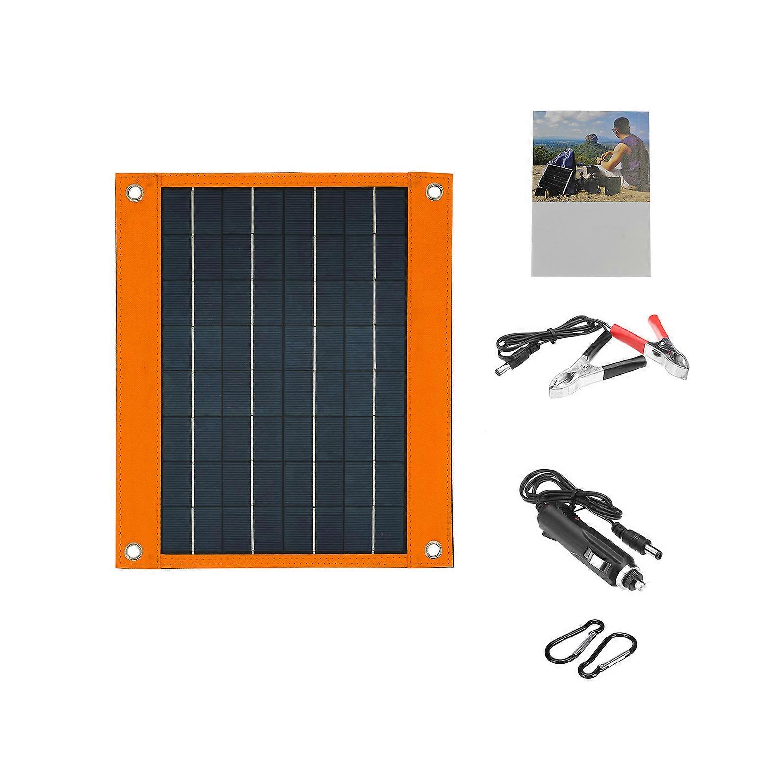 Efficient 16W Solar Panel Charger 18V Rapid Power Supply Compactly Portable Design Built For Camping And Exploration Multicolor