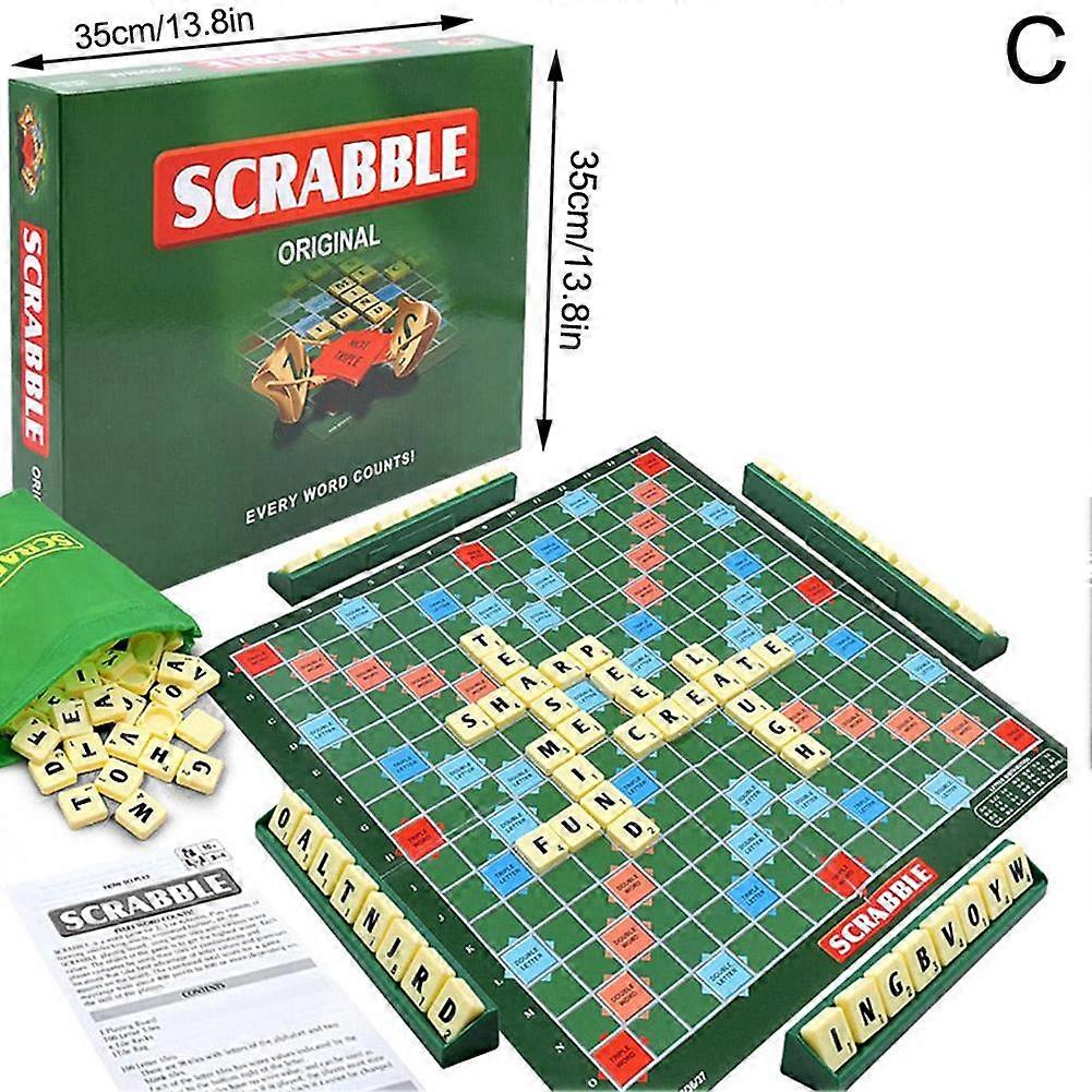 Original Scrabble Party Game Stacking Crossword Board Game For Family Fun