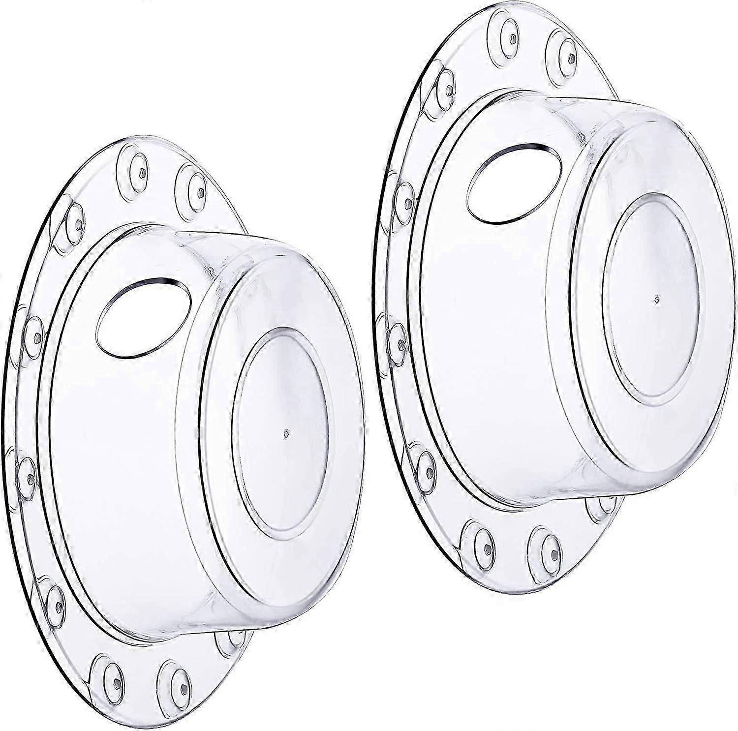 2er-Pack transparente PVC-Badewannenstopfen Überlauf-Abflussdeckel-Stopfen, 6,1 Zoll