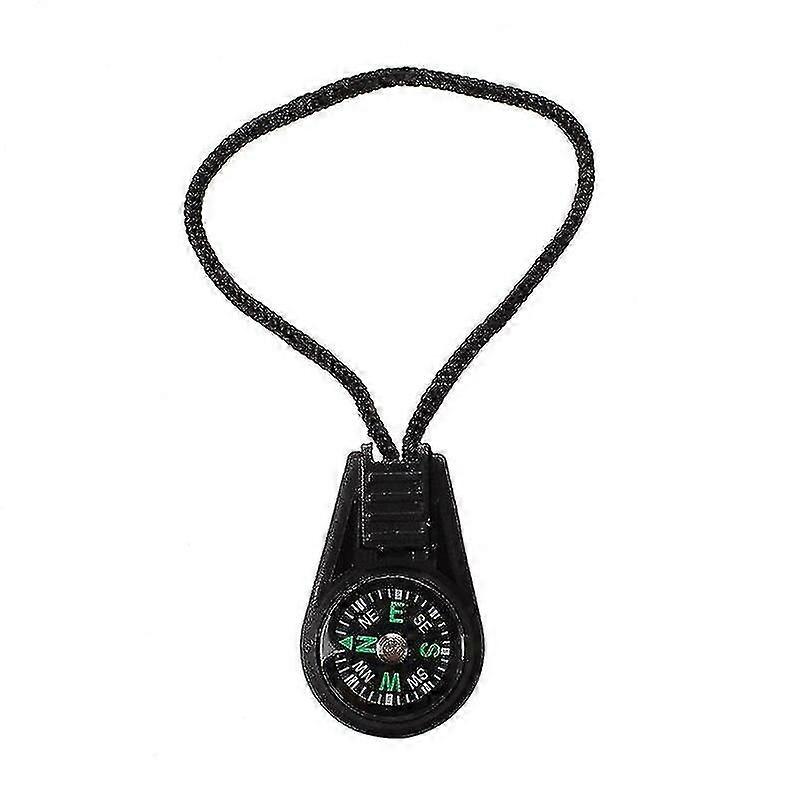 10pcs Mini Travel Mountaineering Portable Compass With Lanyard Compass Multi Function Measuring Tool