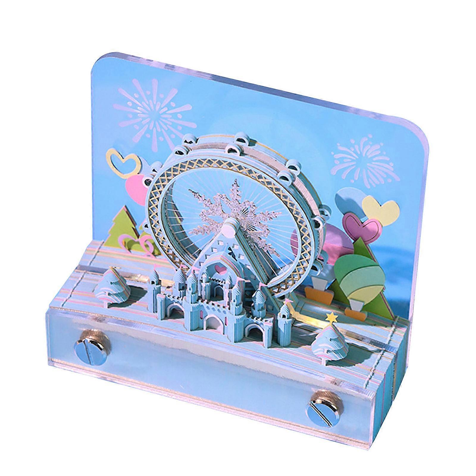 Creative twenty twenty six Desk Calendar Constructed with 3D Paper Creation Global Holiday Listings for Study Office Use Multicolor