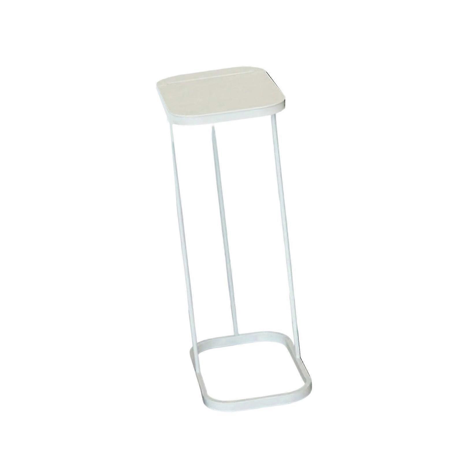 Vertical Garbage Bin with Lid Space Saving Separation Box Multifunction Practical Trash Can Rack for Home and Office Use  White