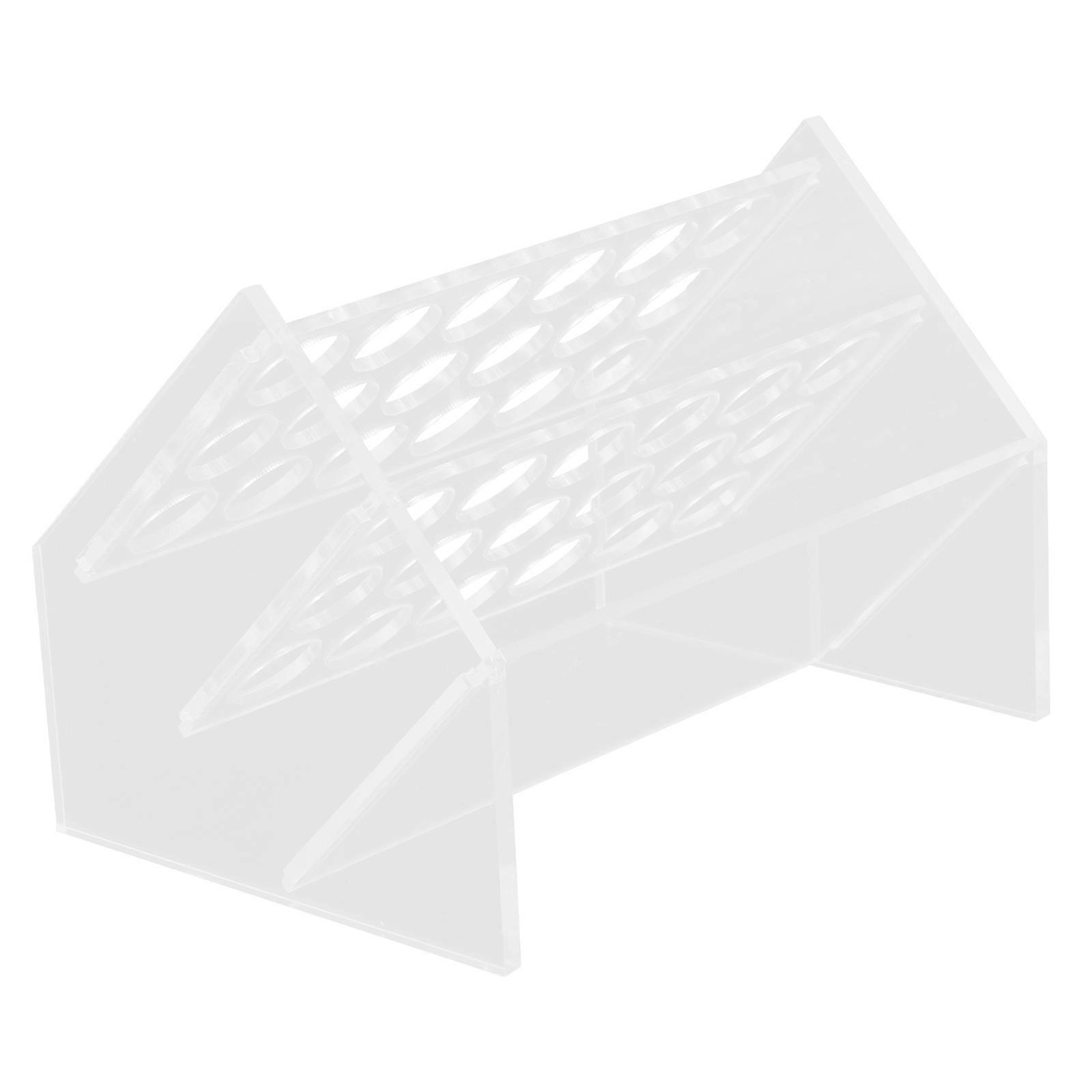 Transparent Test Tube Rack Holder for Laboratory Use 18 Well