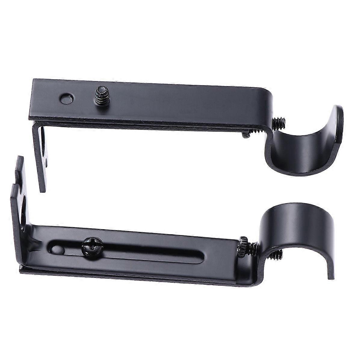 Adjustable Curtain Rod Holder Wall Bracket (2PCS)
