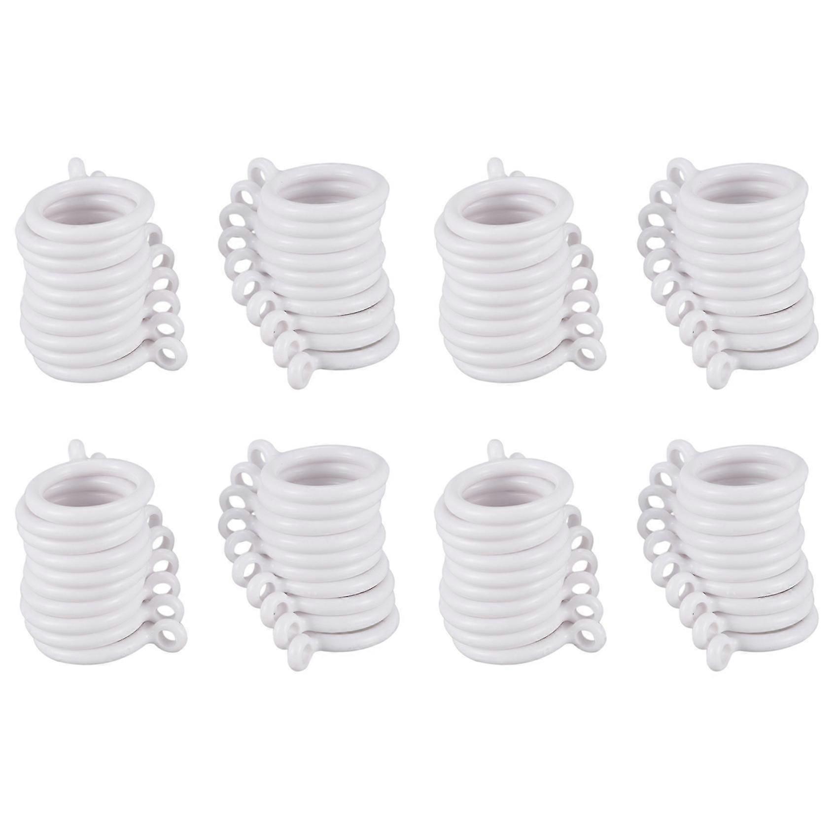 80x حلقات ستارة بلاستيكية داخلية بيضاء 25 مم HA