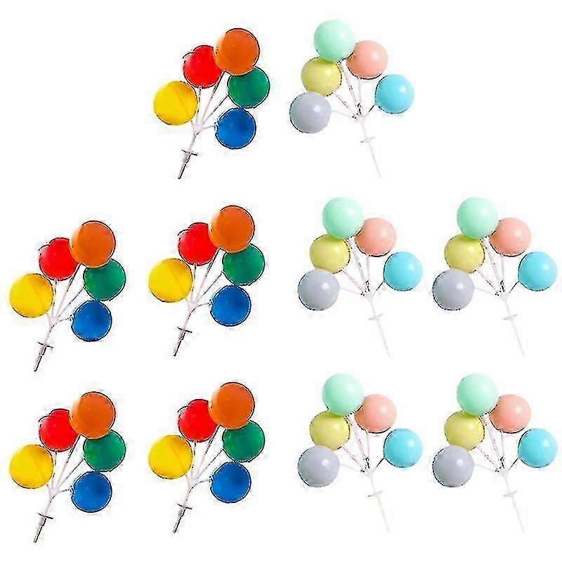 10pcs Balloon Cake Picks f74