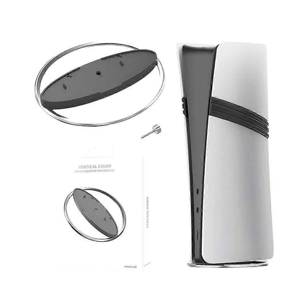 For PS5 Stand Holder Vertical Mount with Suction Cups ABS Plastic Zinc合金 All Models Pro Slim Space Saving Desk Organizer