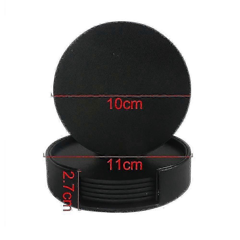Leather Coasters for Table - Durable, Non - Slip Spill Protection