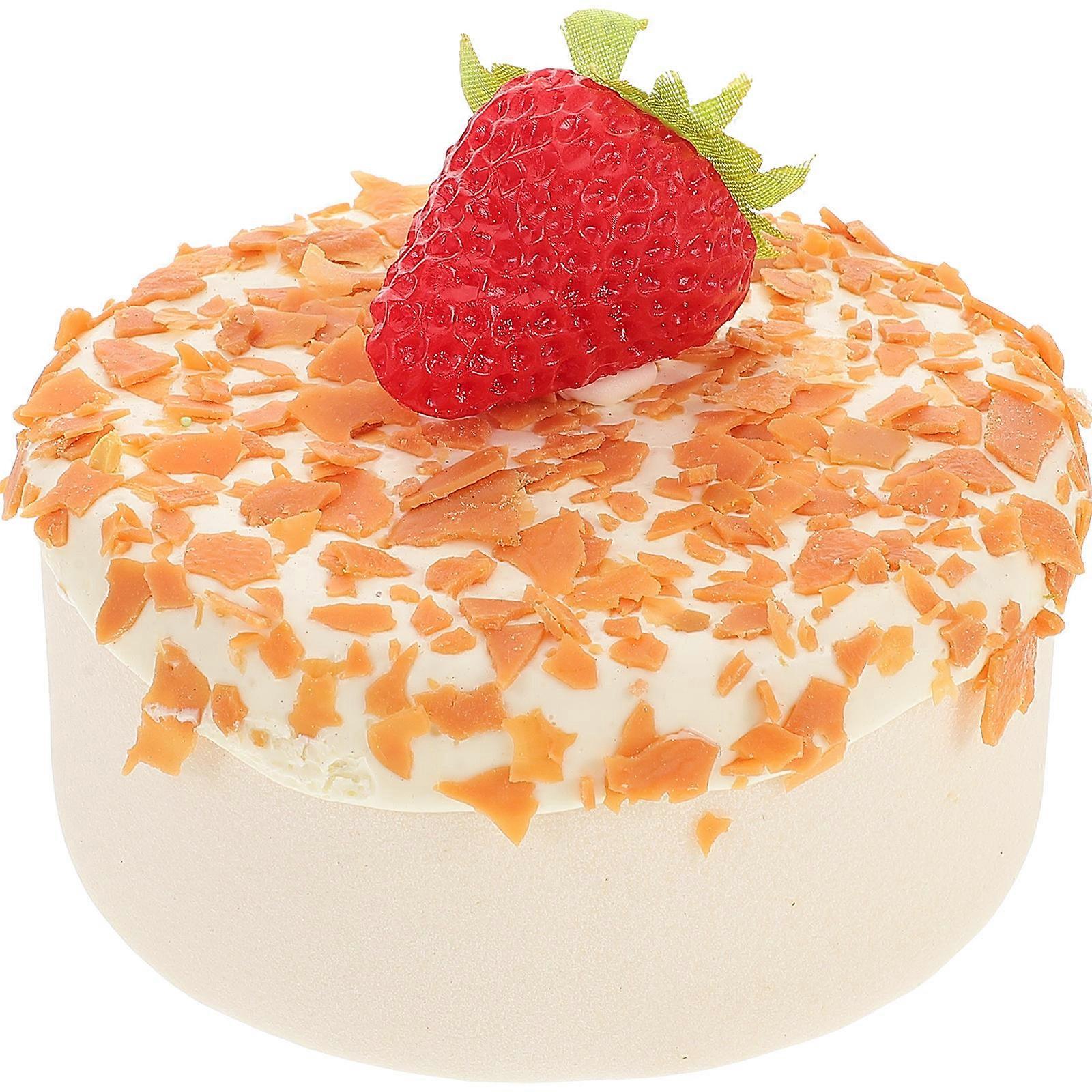 Simulation Cake Model Realistic Birthday Cake Model for Decoration 1 Piece