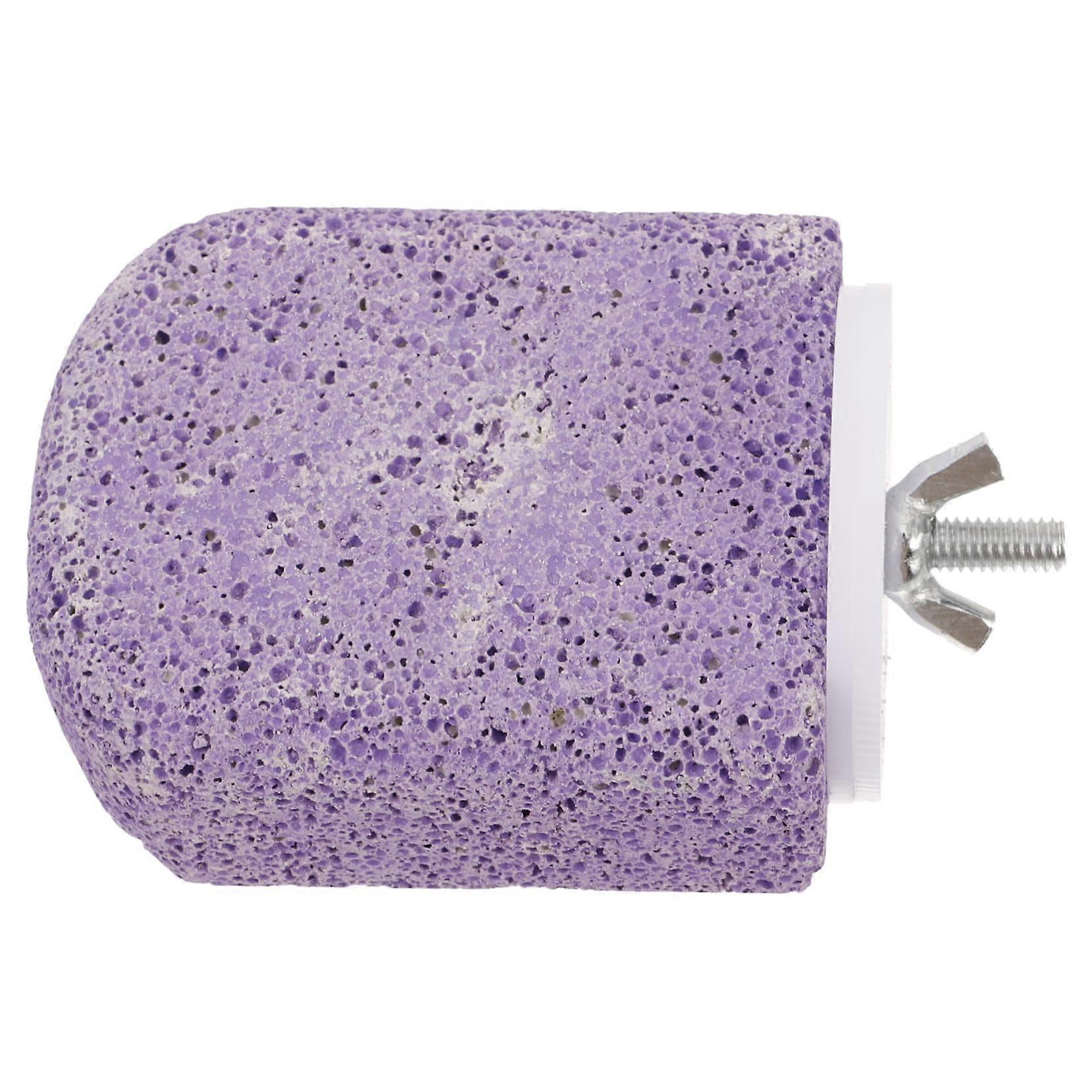 Bird Cage Parakeet Perch Platform with Paw Grinding and Oral Health Support in Grape Purple