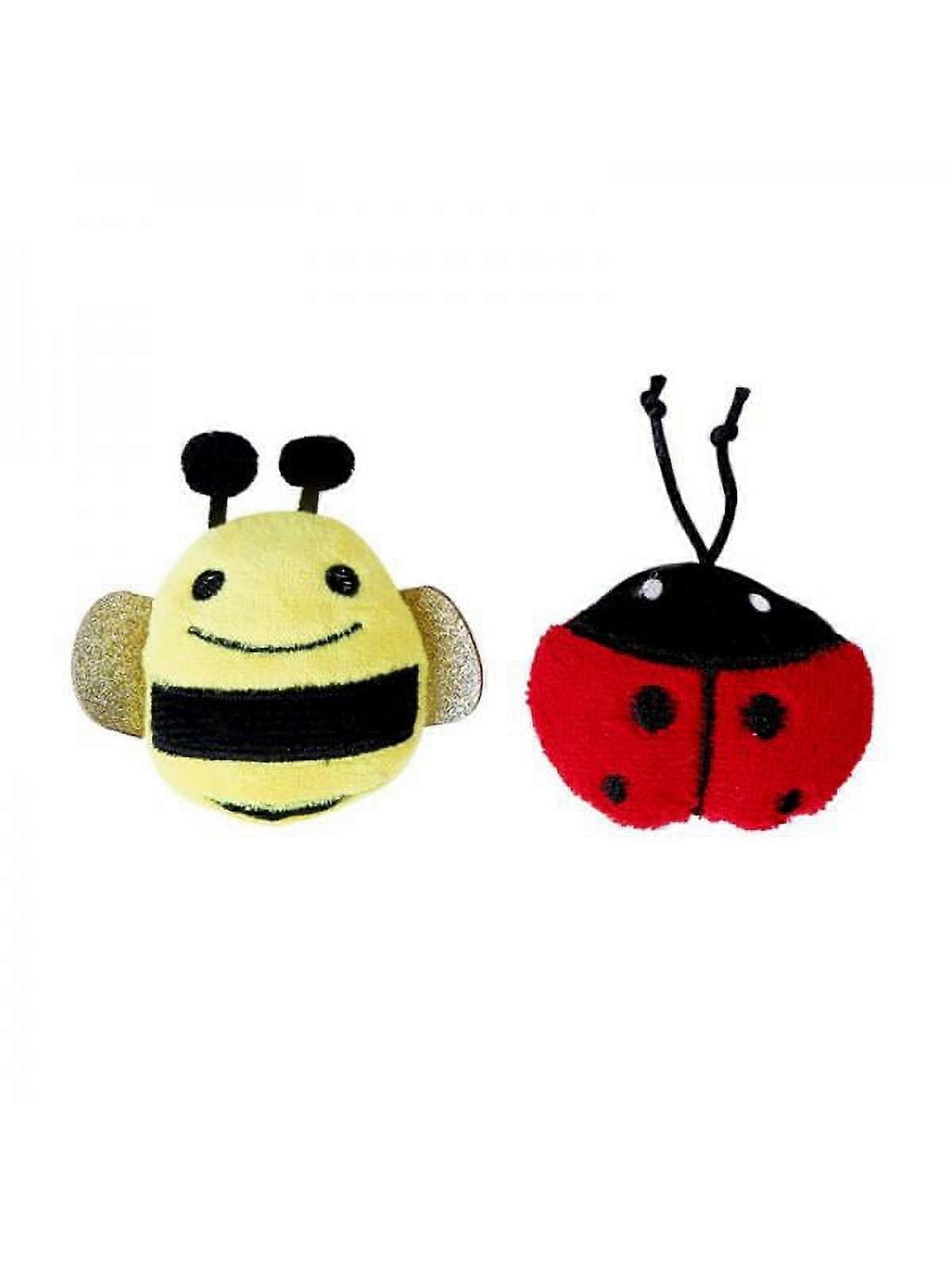 Feiona Pet Cat Plush With Catnip Toy Ladybug