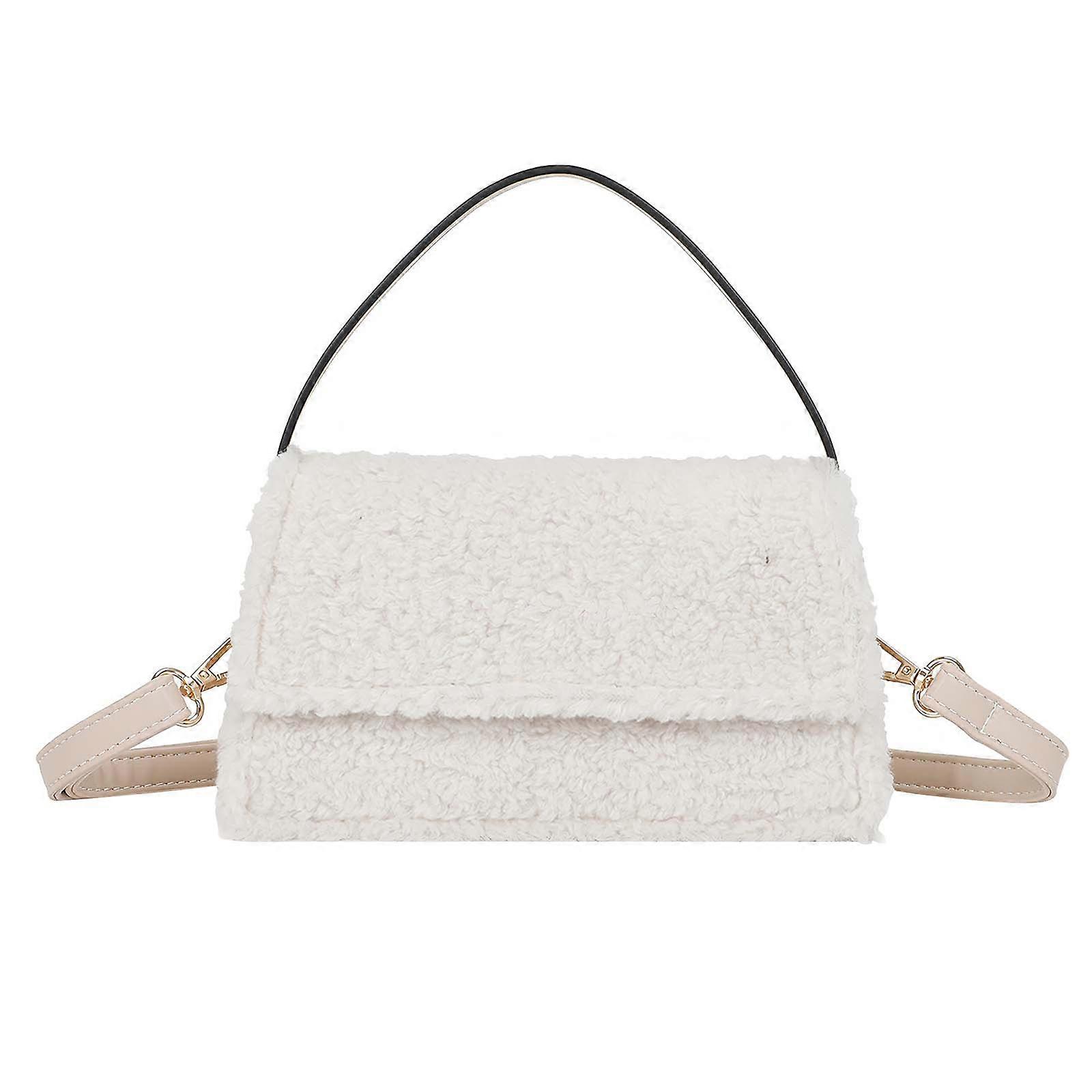 Rosino-Fluffy women's plush handbag with magnetic closure