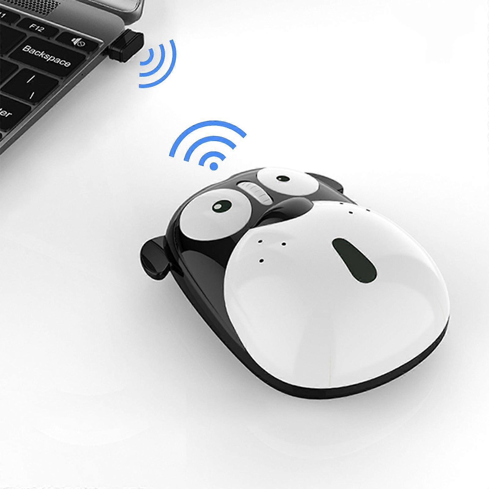 Txmfgh Cute Rechargeable Puppy Wireless Mouse with Mute Button, 2.4G Connection, and Up to 200 Days Standby for PCs and Laptops