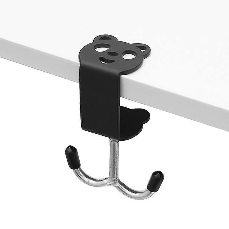 Adjustable Desk Edge Hook Desk Hanger Bag Hook Punch-free Storage Hanging Hook Cute Panda Hooks Multifunctional Universal Hooks