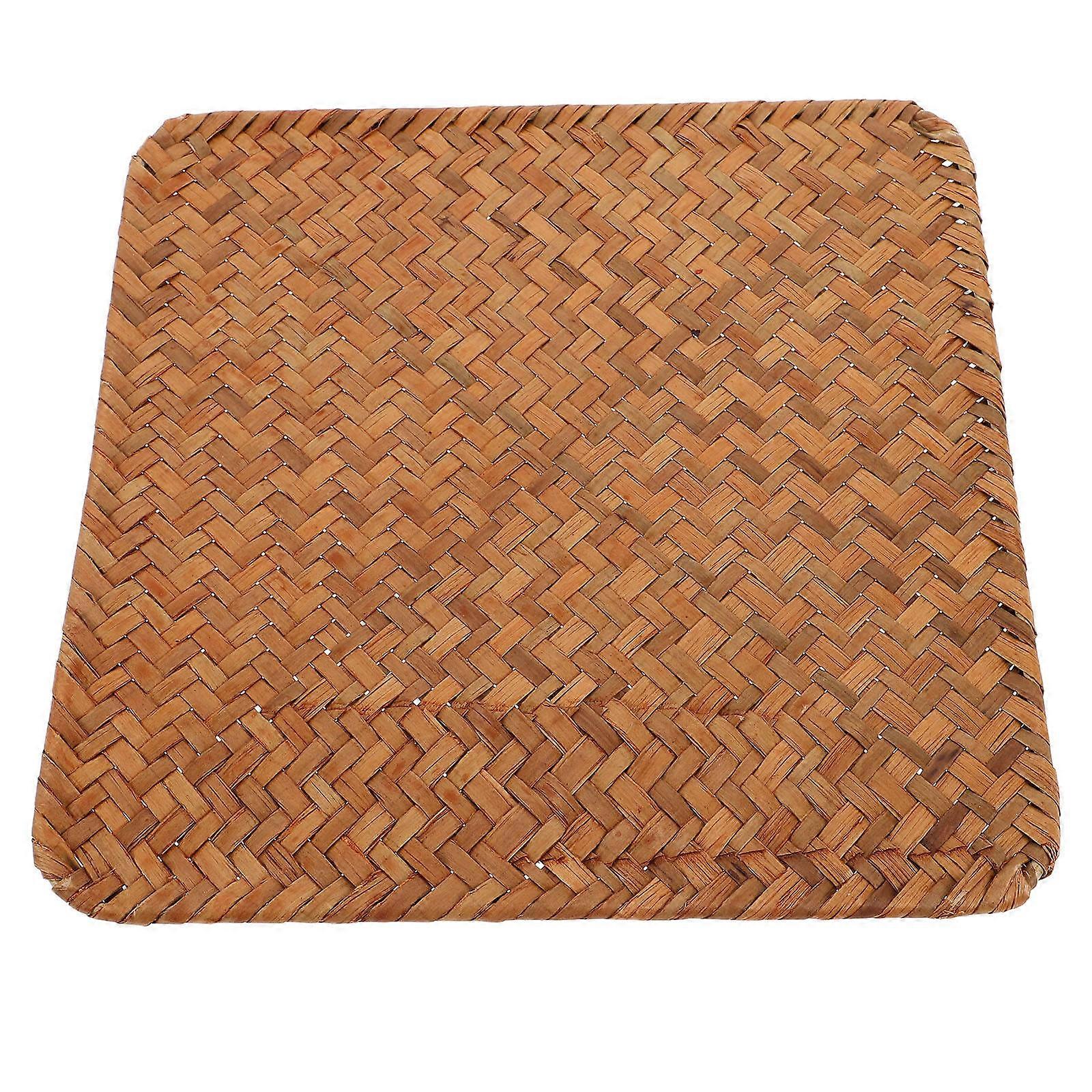 Retro Seagrass Placemat for Kitchen Table Heat Resistant Mat
