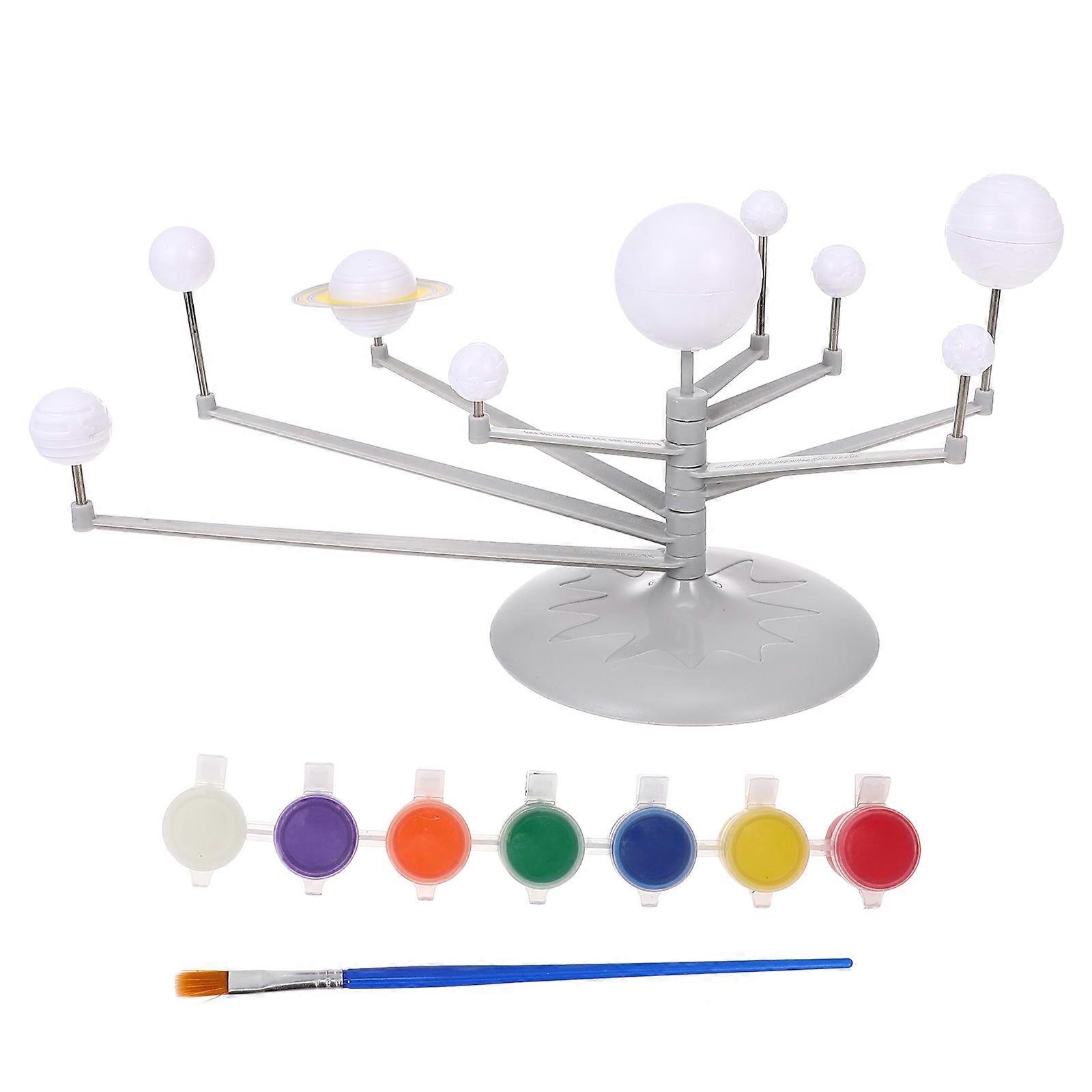 Planetary Model Educational Toy for Kids 1Set Rotating Planets Solar System