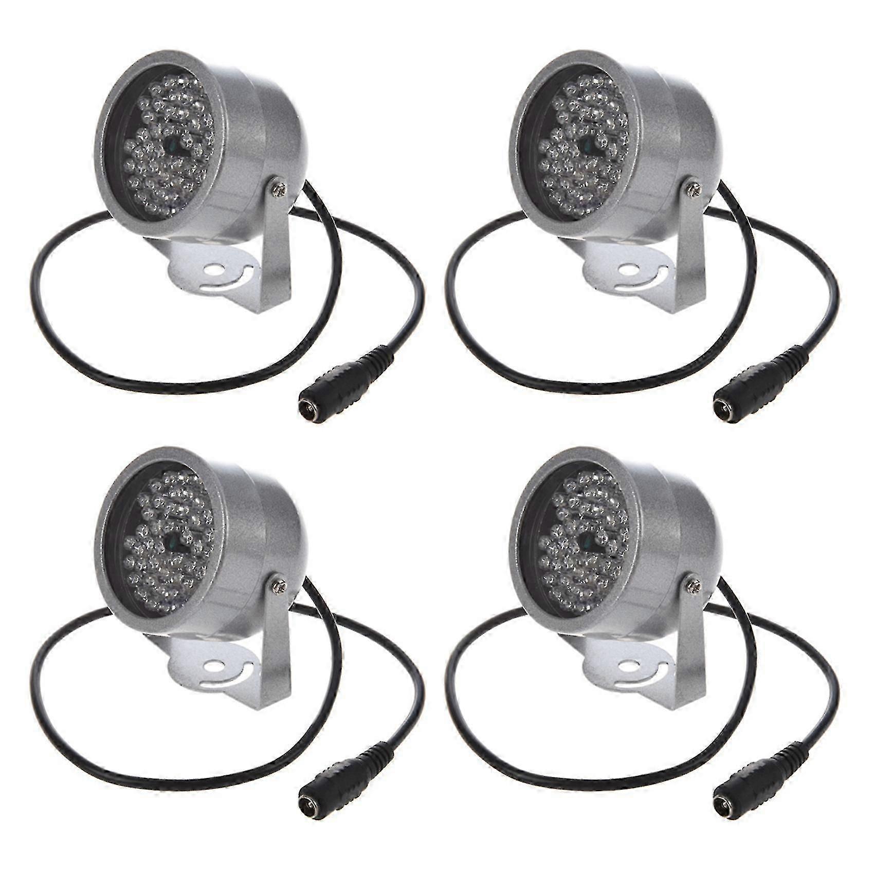 4x 48 Led Illuminator Ir Infrared Night Vision Light Security Lamp For Cctv Camera