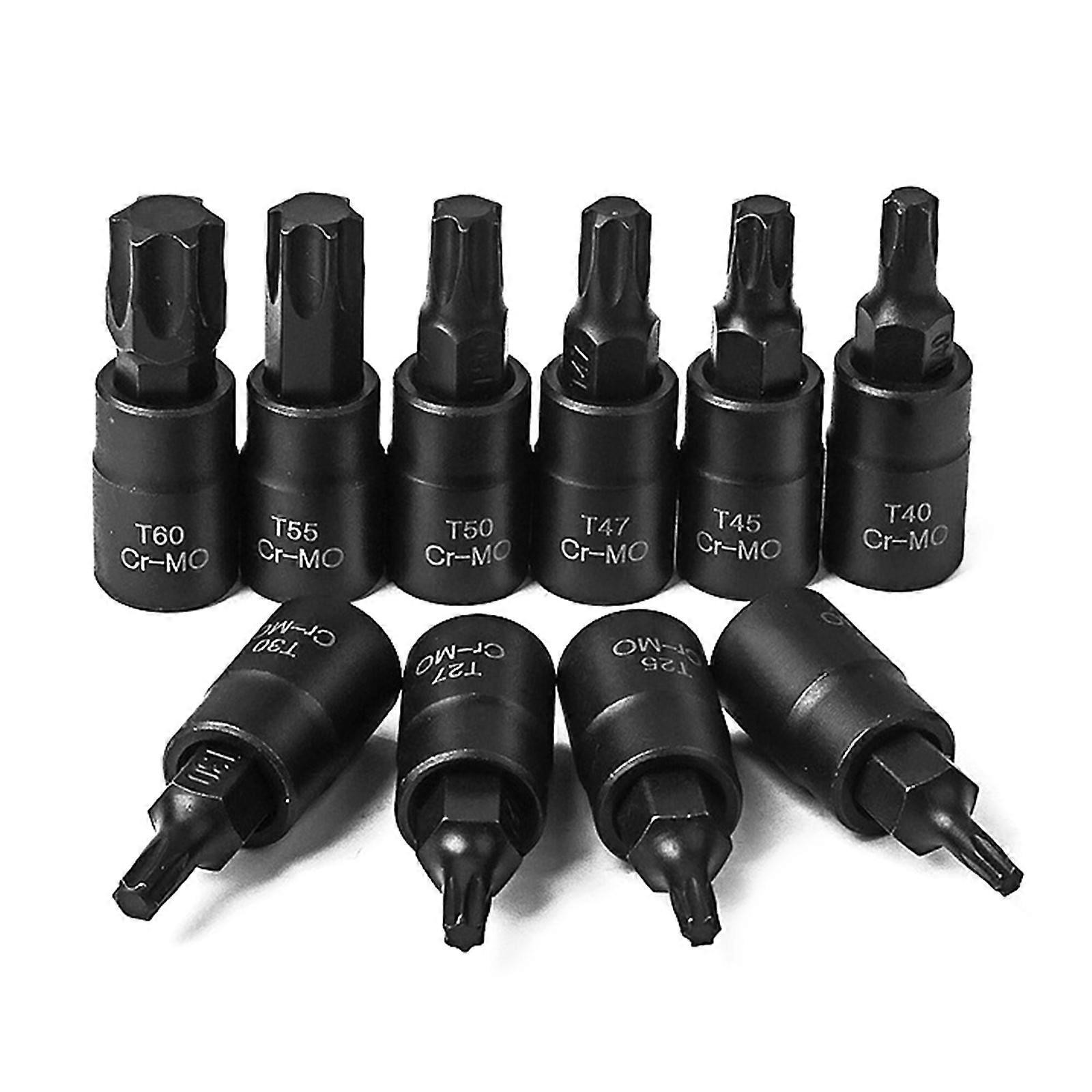 10Pcs Impact Socket Adapters Set,3/8" Drive Socket Adapters Set, Square Adapters and Reducers Conversion Set Multicolor