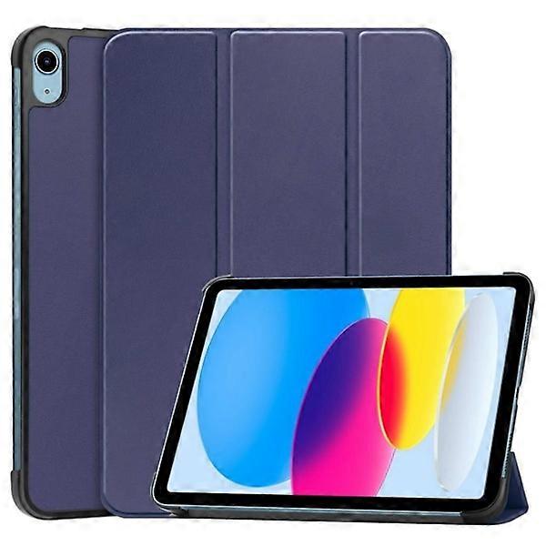 Compatible with iPad 10.9" 2022 / compatible with iPad 11" 2025 tri-fold case - Blue Blue