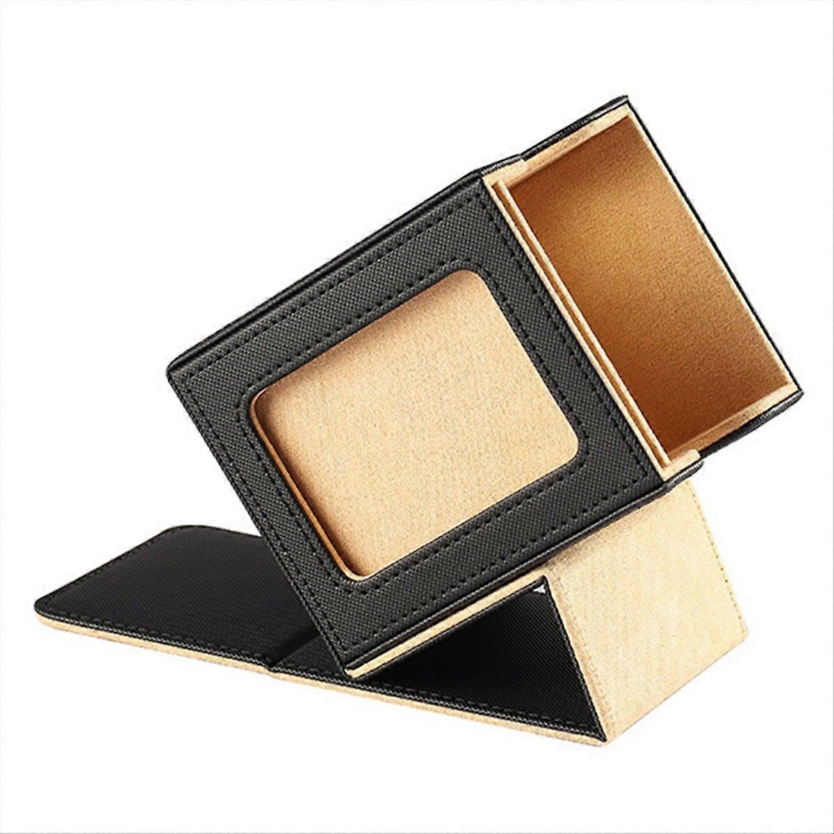 Card Storage Box for Trading Cards , with Display Window khaki