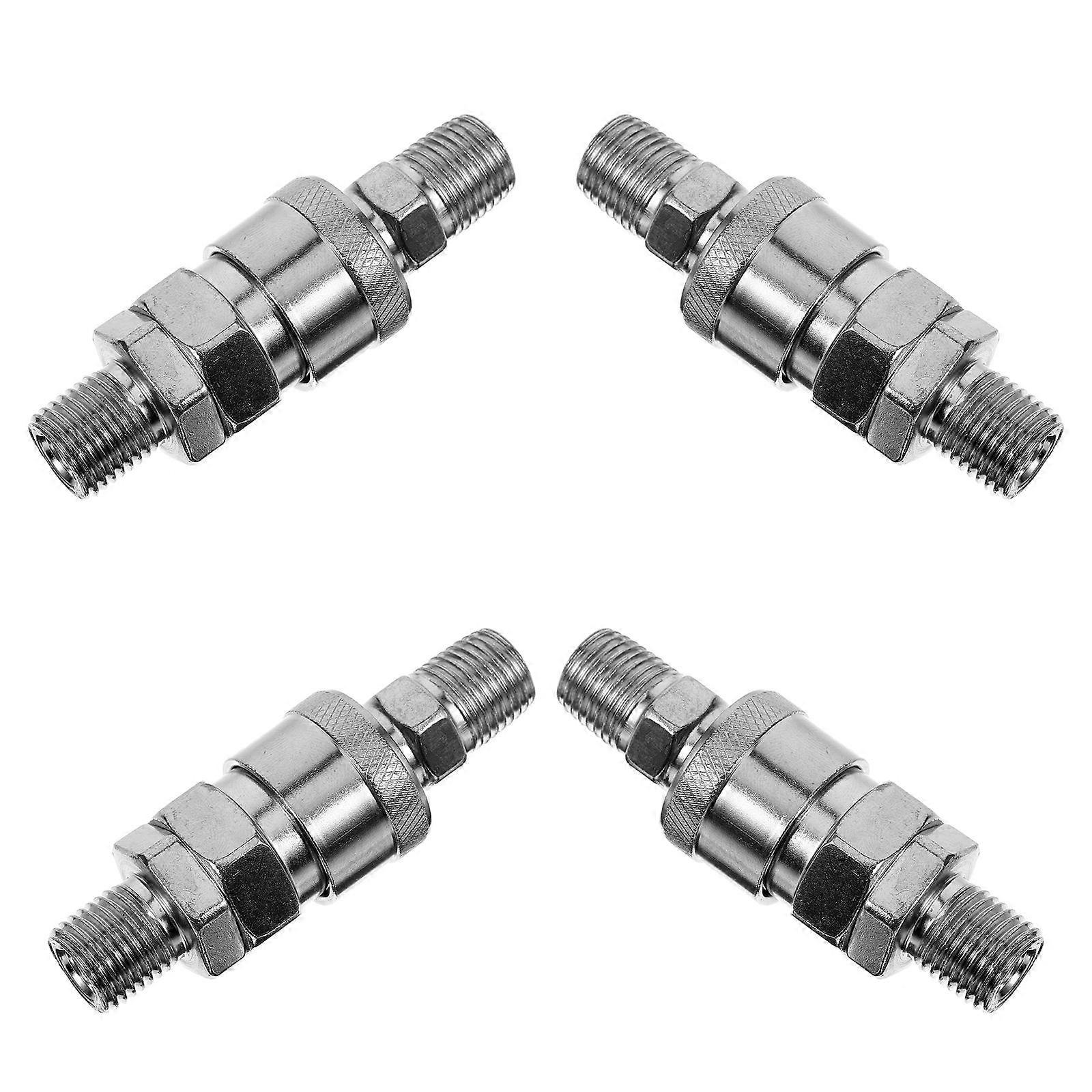 Quick Coupling Air Hose Connector for Car 4Pcs Pneumatic Self Locking Couplings