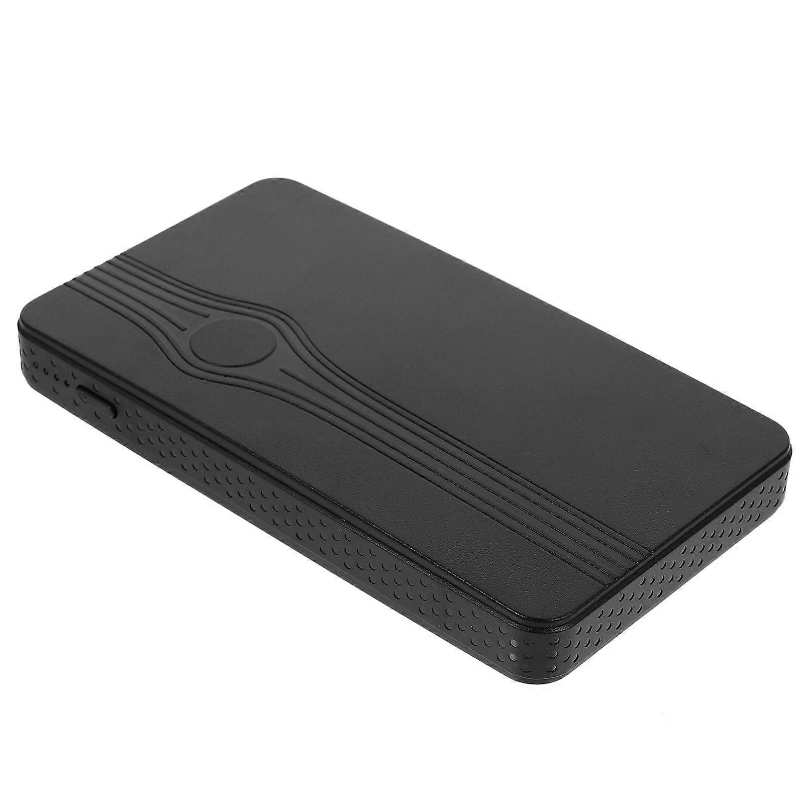 Portable Car Jump Starter with 6000mAh Capacity for Multiple Starts and Device Charging Black