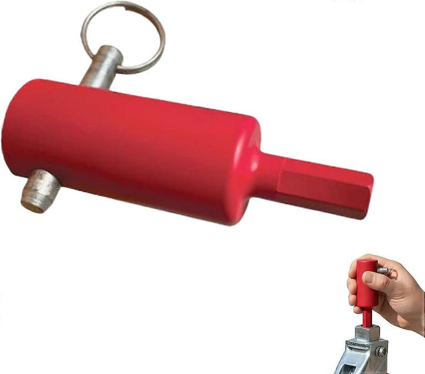 EZ-Crank Trailer Jack Drill Adapter - Heavy Duty Power Drill Crank Handle for 1" Handle Studs, Faster Trailer Jack Operation Tool for Timpte, Dump, Fl