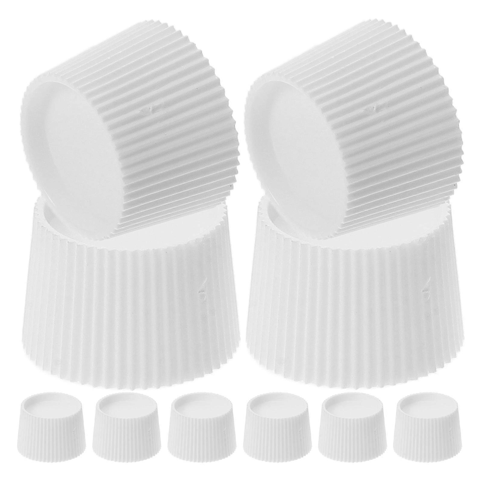 Toothpaste Cap Plastic Screw-in Lid for 100Pcs Travel Toothpaste Cover
