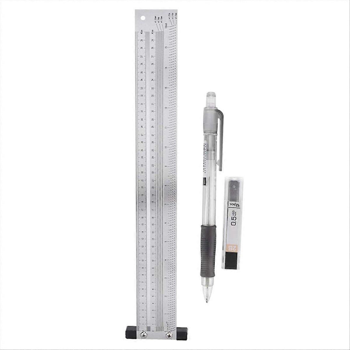 Ultra Precision Marking Ruler, Stainless Steel Metric Version
