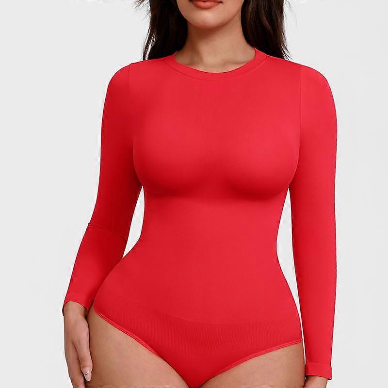 FeelinGirl Seamless long-sleeve bodysuit for outerwear