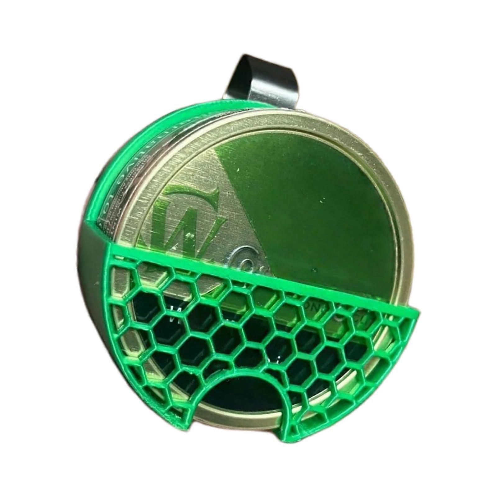 Car Sun Visor Organizer with Anti-Slip Dip Can Holder for ZYN, Easy Reach Clip, Green