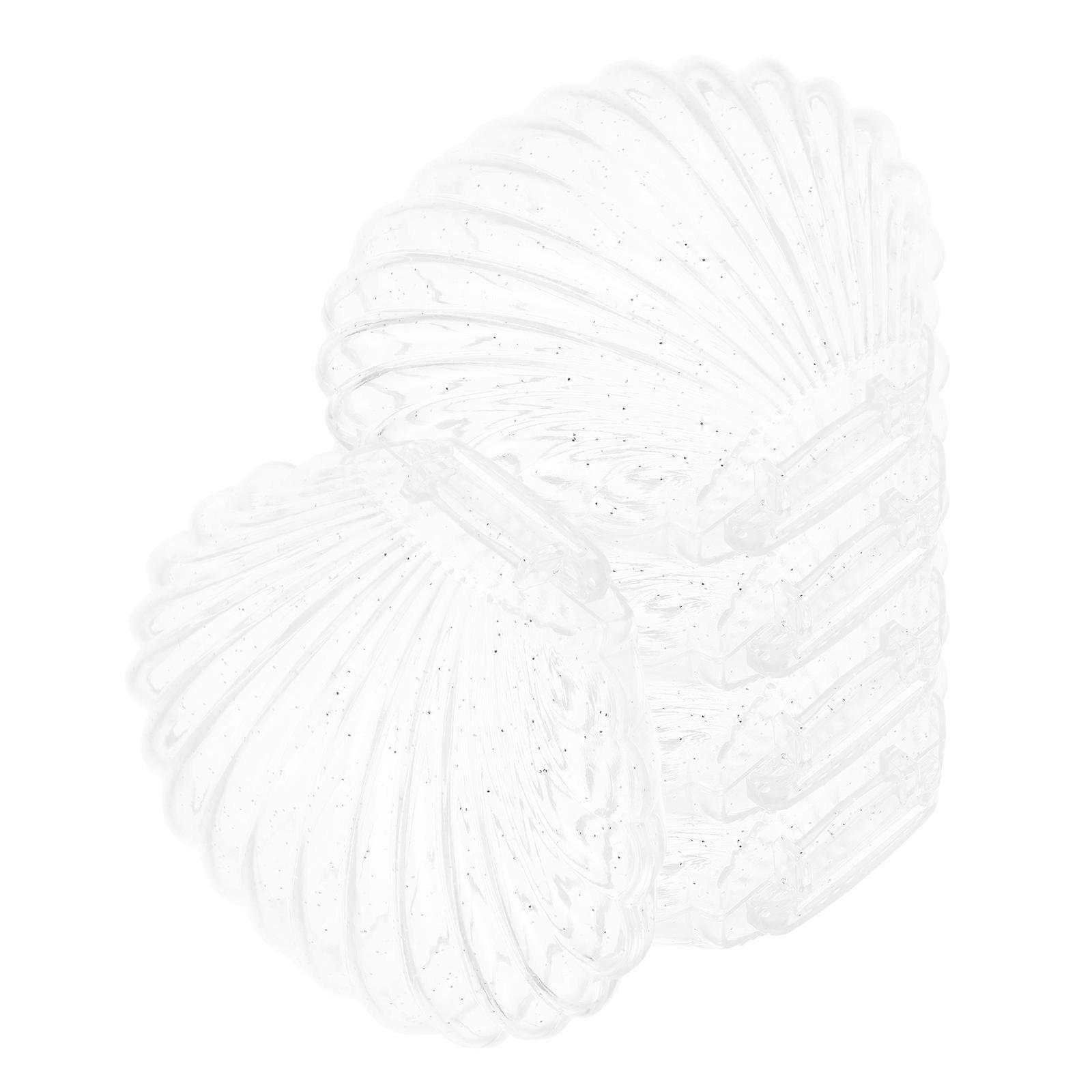 Mini Seashell Storage Candy Box Transparent Reusable Plastic Wedding Party Containers 5Pcs
