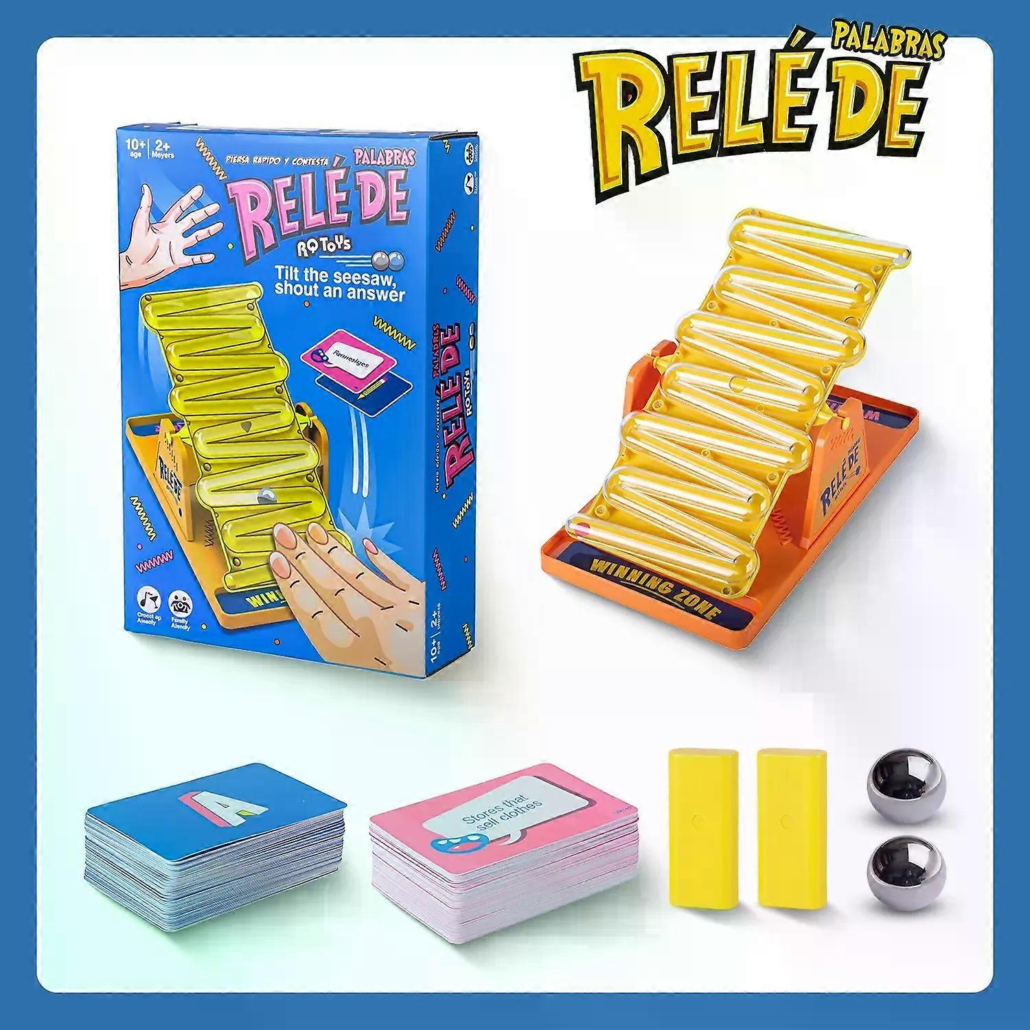 New Board.Game Tilt n Shout Swinging Stilt Multiplayer Battle Answering Interactive Table Game Family Party Board Games Kids Toy