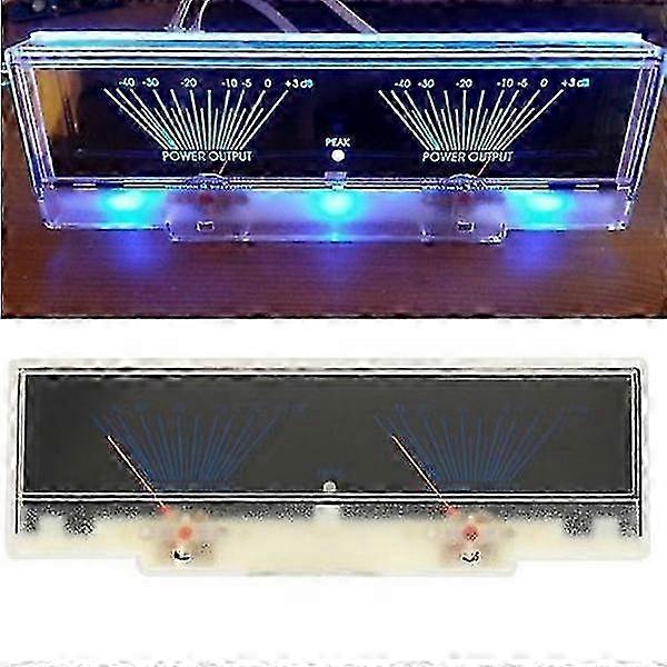 Power Dual Analog Vu Meter Audio Level Db Meter With Backlight Hot