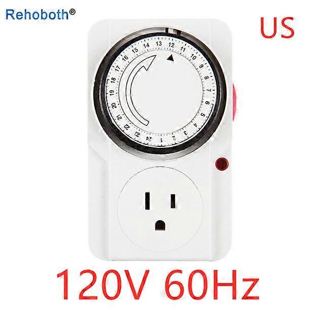 24 Hour Cycle EU AU com Timer Plug Socket Outlet Electrical Mechanical Smart Timer Switch 22A 15 Minutes Min Setting