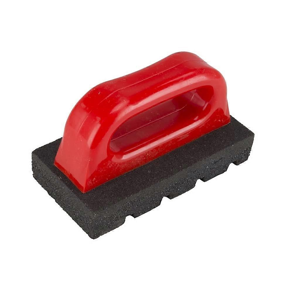 Silicon Carbide Rubbing Brick with Ergonomic Handle for Concrete and Masonry Surface Smoothing