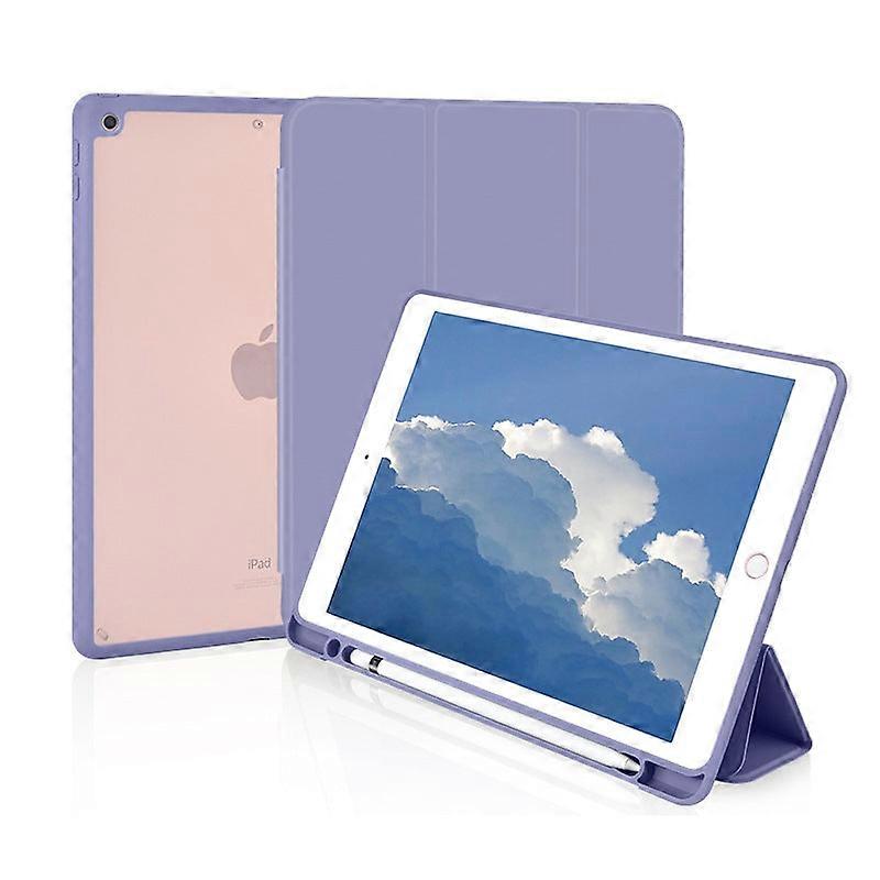 Capa elegante para iPad Pro 2024 Edition de 11 polegadas, totalmente fumê roxa.