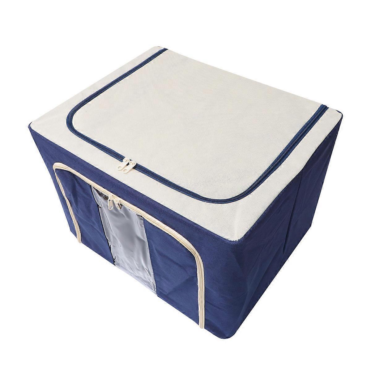 Rectangular Foldable Storage Bag For Quilt Organization 100L Blue With Easy Identification Features 2 Pcs