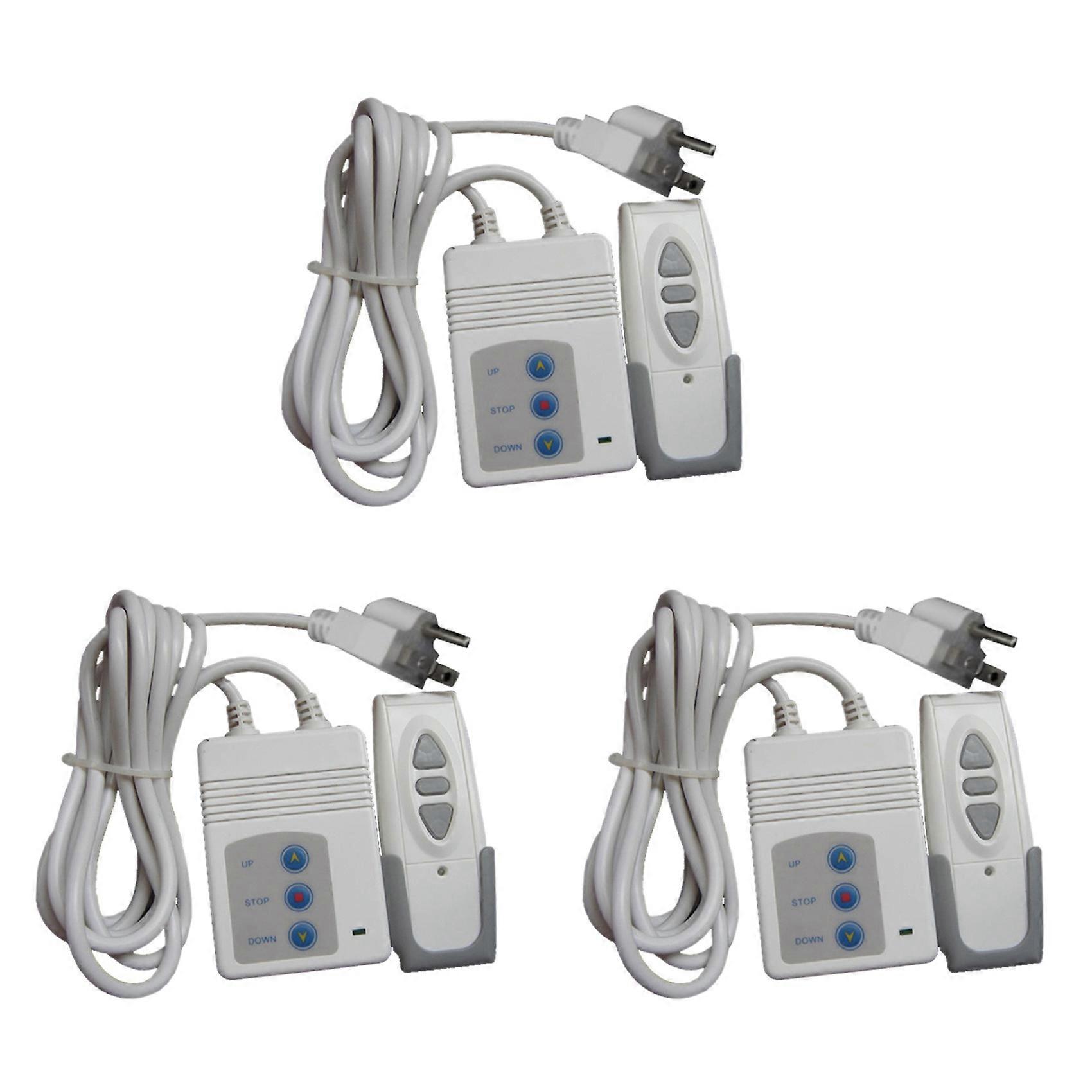 3X Remote Control 315MHZ Projector Screen Controller Electrical Curtain Wireless Remote Control Switch Receiver US Plug