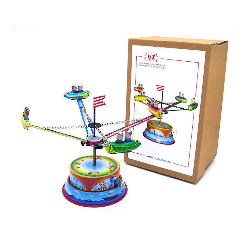 Iron Clockwork Toys Rotating Ship for Home Decor 1Pcs Creative Gift