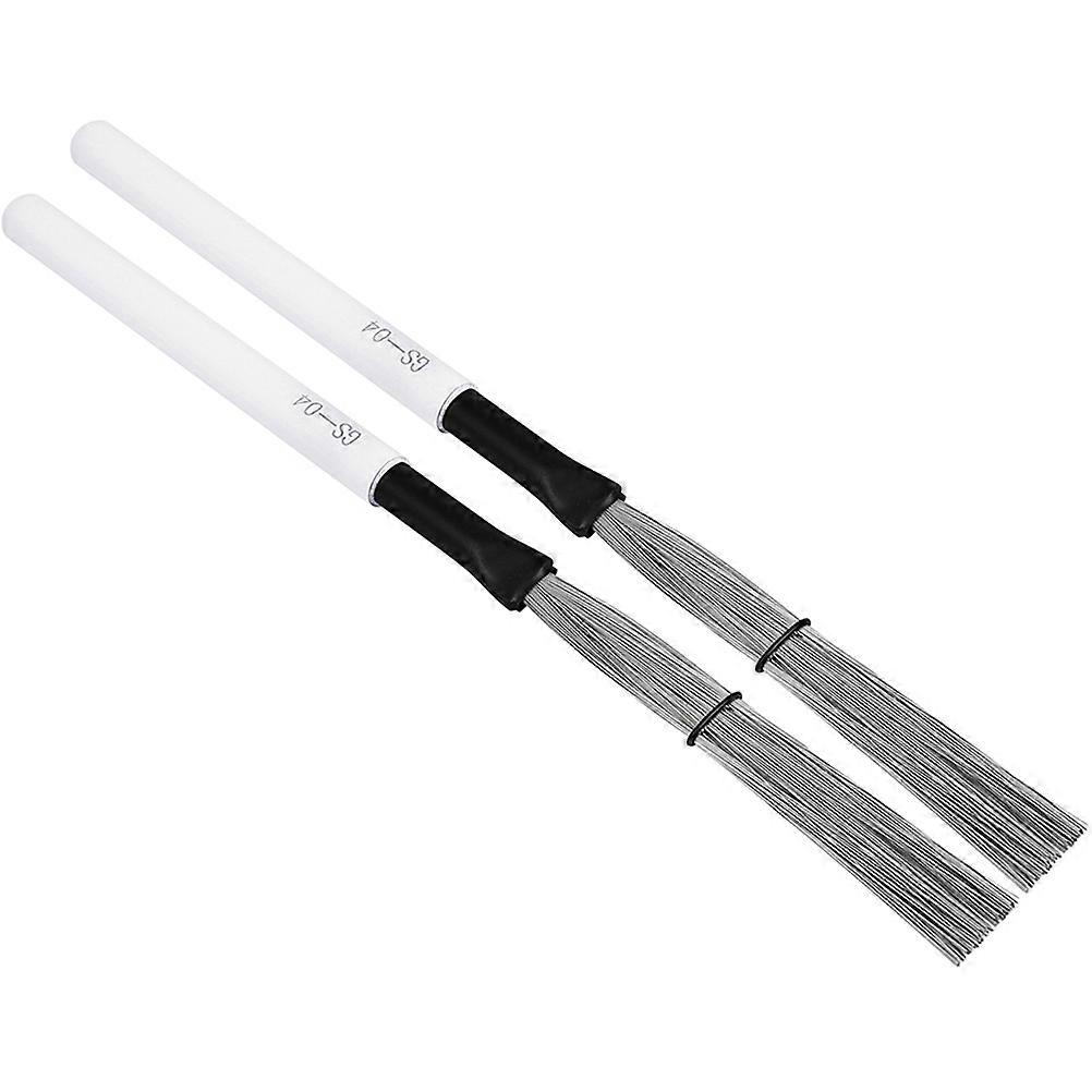 Wooden Handle Drum Brush for Percussion Instrument 1Pair Wire Brush