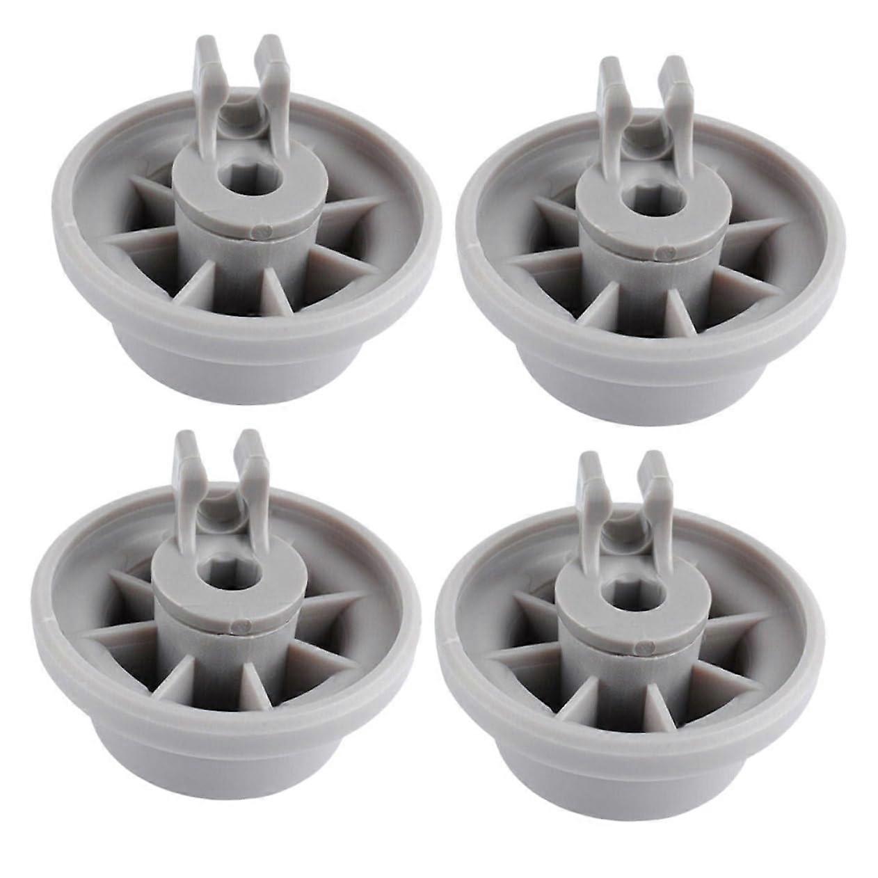 Lower Rack Wheels Replacement Set for Bosch Dishwasher, Durable Rollers, Easy Install, 4pcs