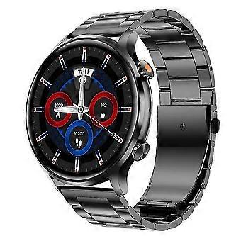 Smart Watch Bluetooth Call 1.39 Inch Health Monitoring 114 Sports Modes Compatible with Android iOS - Black 2025