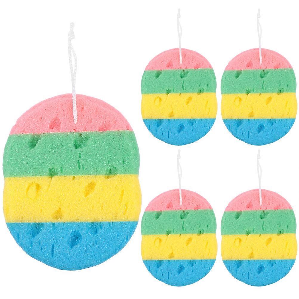 Bath Sponge Shower Sponge for Shower Use 5Pcs Assorted Color Pack