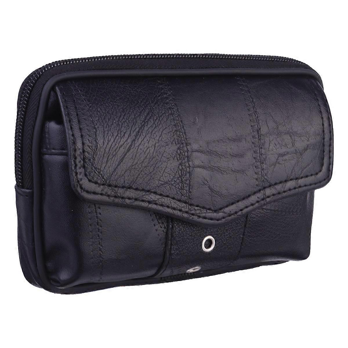 Waist Pack Cell Phone Bag for Storage Use Black Material