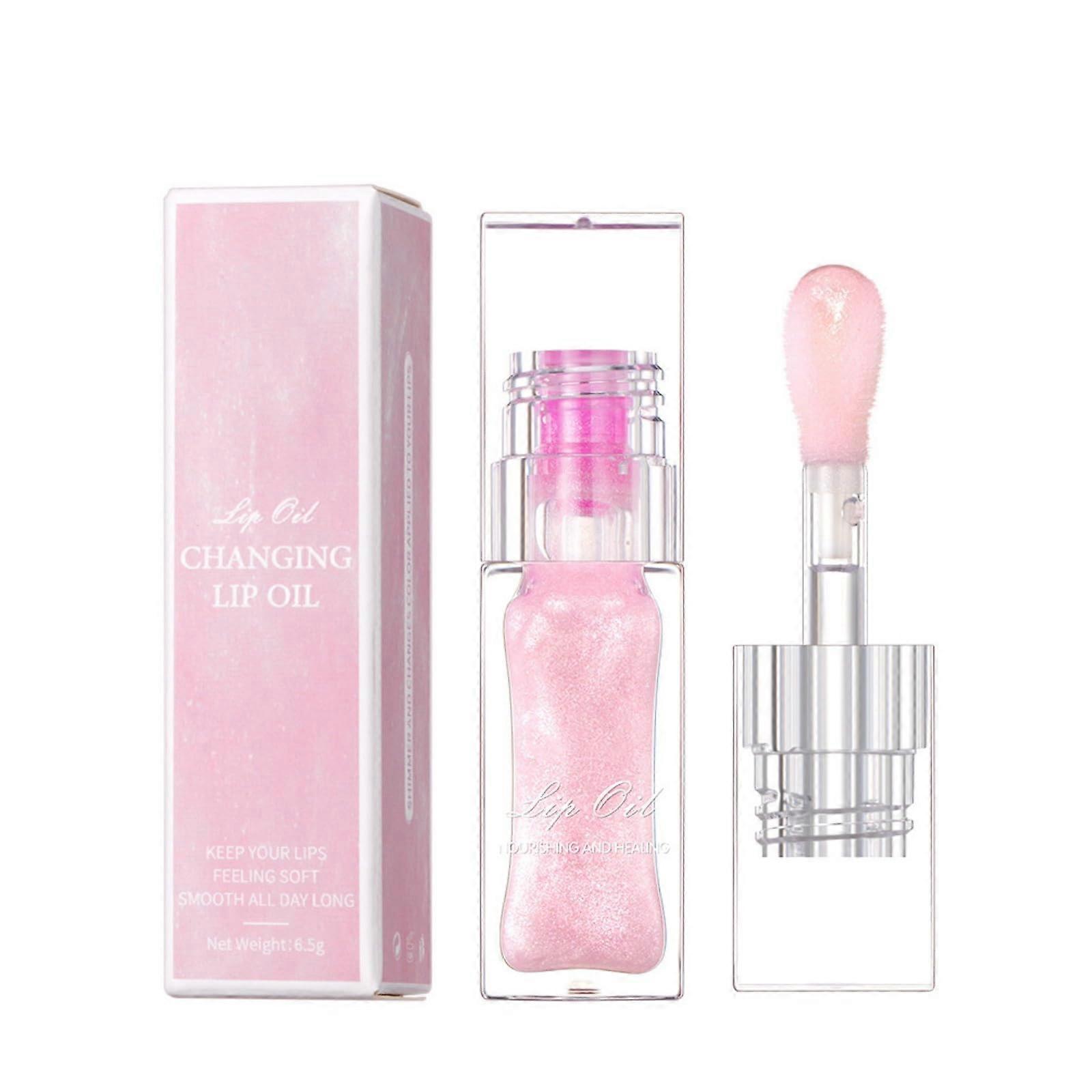 Lip Gloss with Dynamic Color Change, Deep Hydration, NonSticky Shine, Moisturizing Lip Oil
