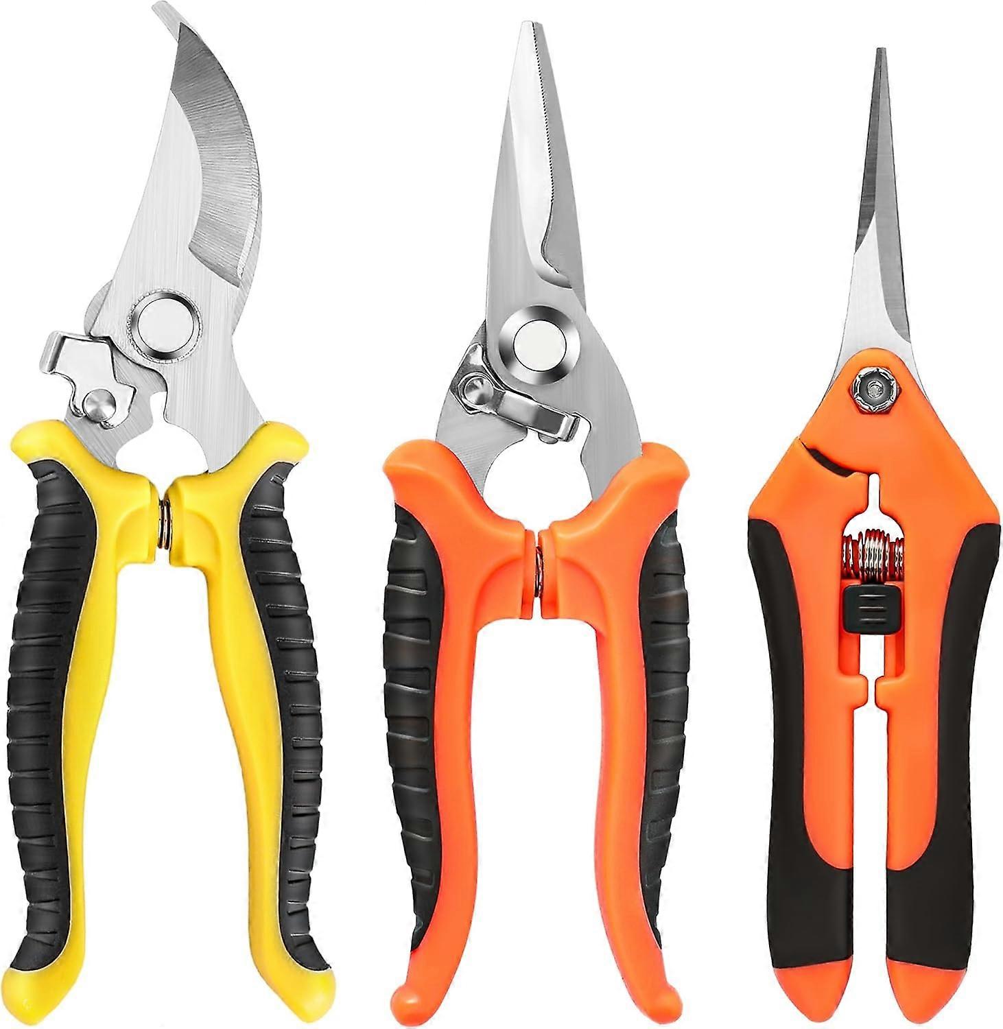 3-Piece Gardening Pruning Shears, Gardening Shears