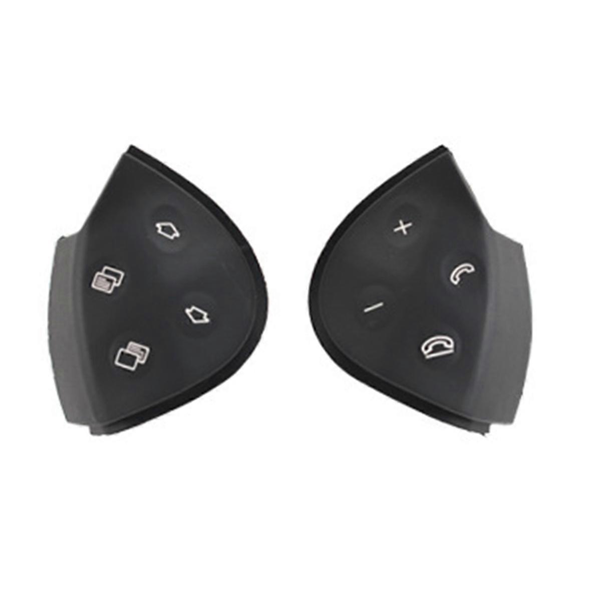 Car Steering Switch Control Button Trim Cover for E-Class W211 E320 E350 E550 2003-2006 Black