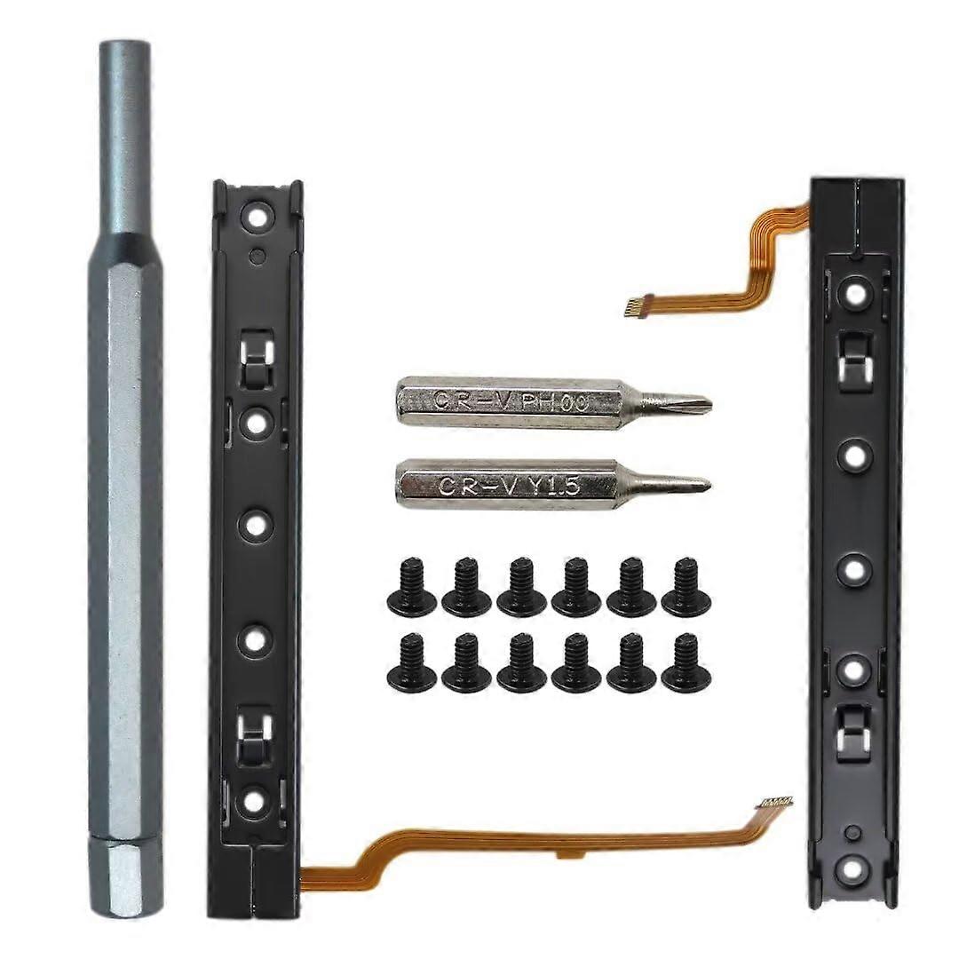 Slide Rail Replacement Kit with Flex Cable, Left and Right JoyCon  Parts for Nintendo Switch