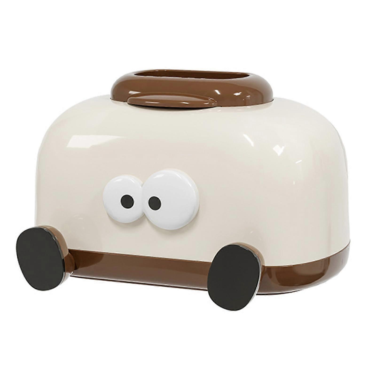 Tissue Storage Box with Corner Drawer, Durable PP Rectangular Holder for Home, Office, and Car